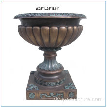 Chinesische Antike Messing Blume Vase